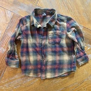 GAP Multicolor Plaid Button Down Shirt for Kids